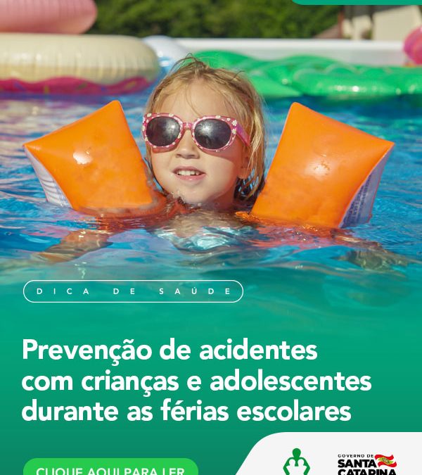 Prevenção de acidentes com crianças e adolescentes durante as férias escolares