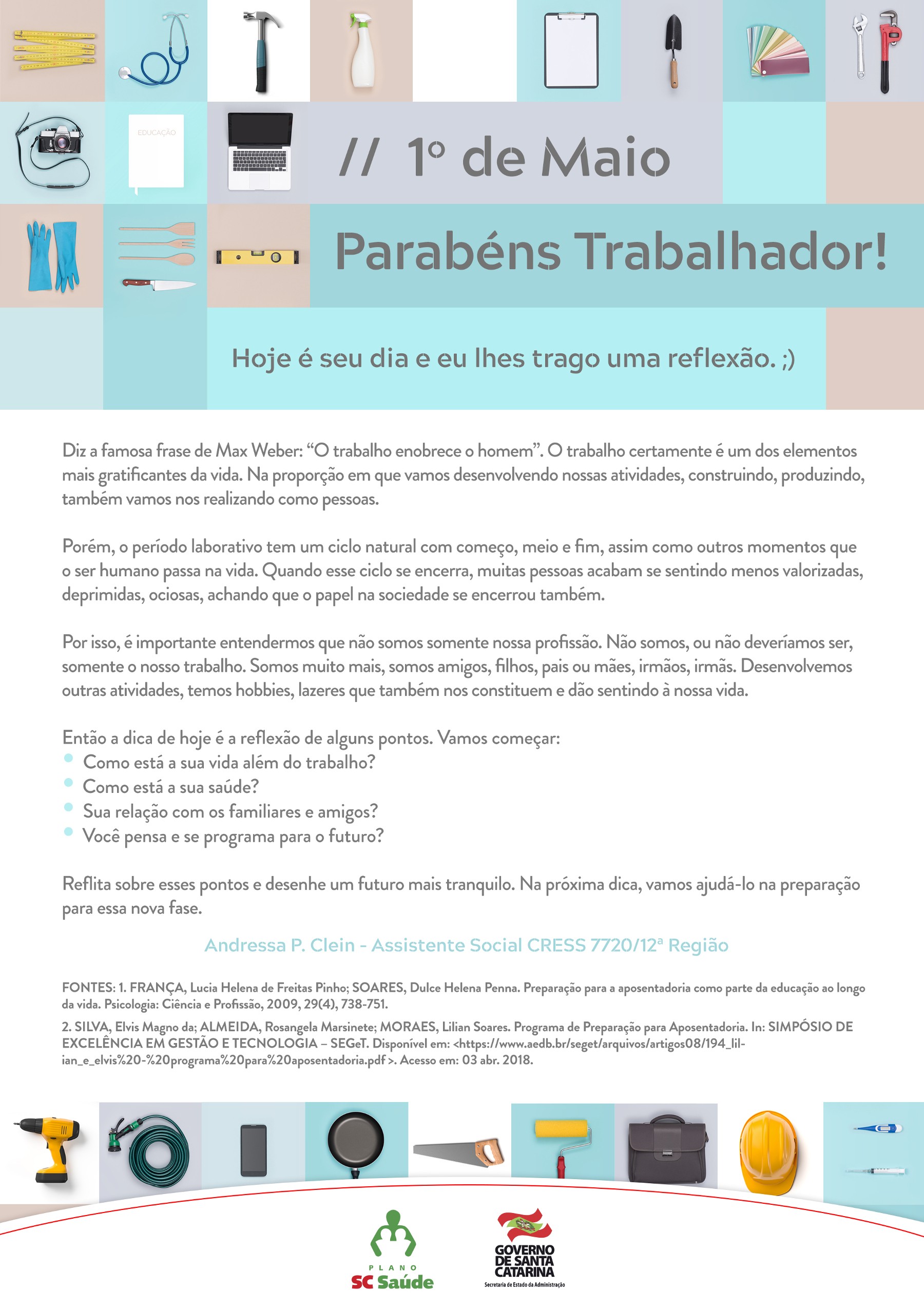 1º e Maio – Parabéns Trabalhador!