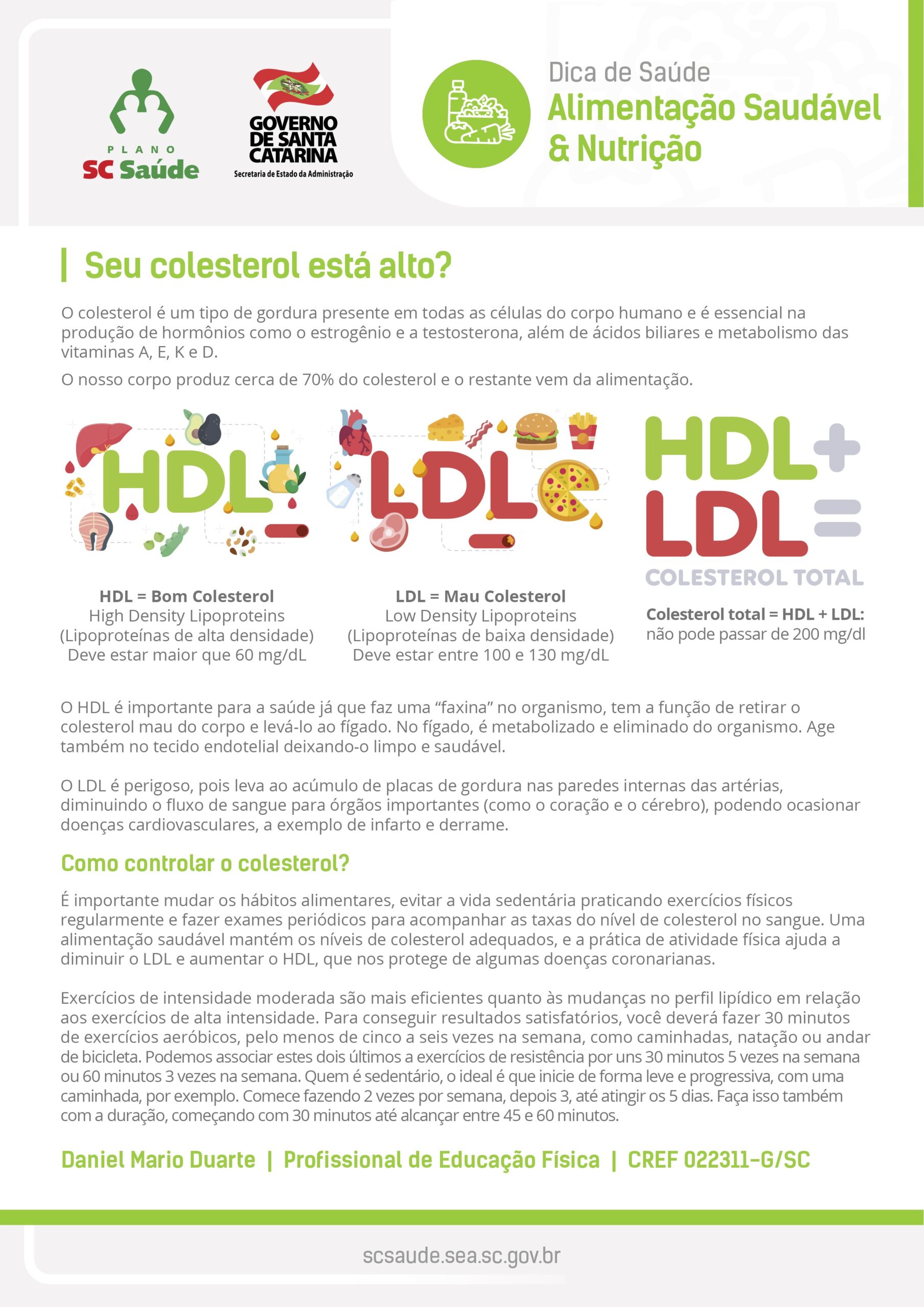 Seu colesterol está alto?