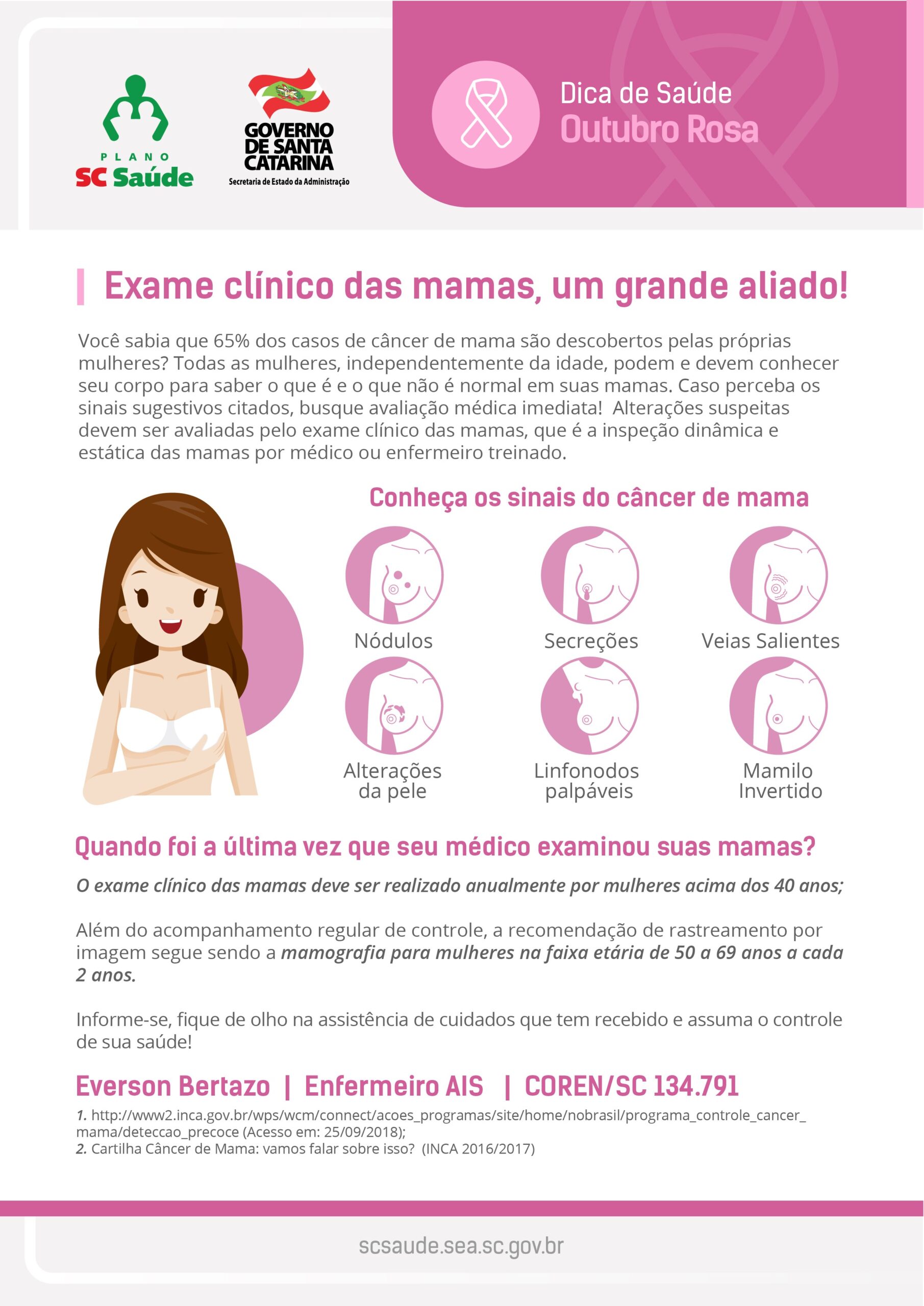 Exame clínico das mamas, um grande aliado!