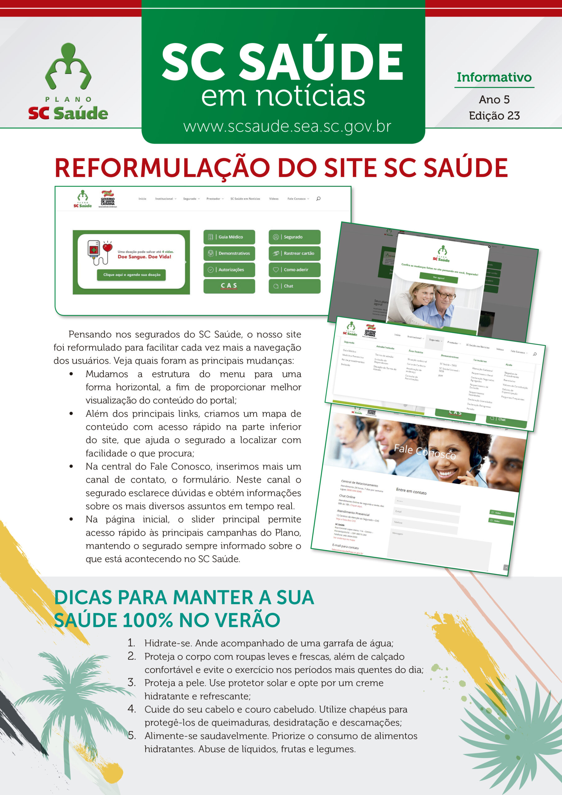 Edição 23 – Reformulação do site SC Saúde