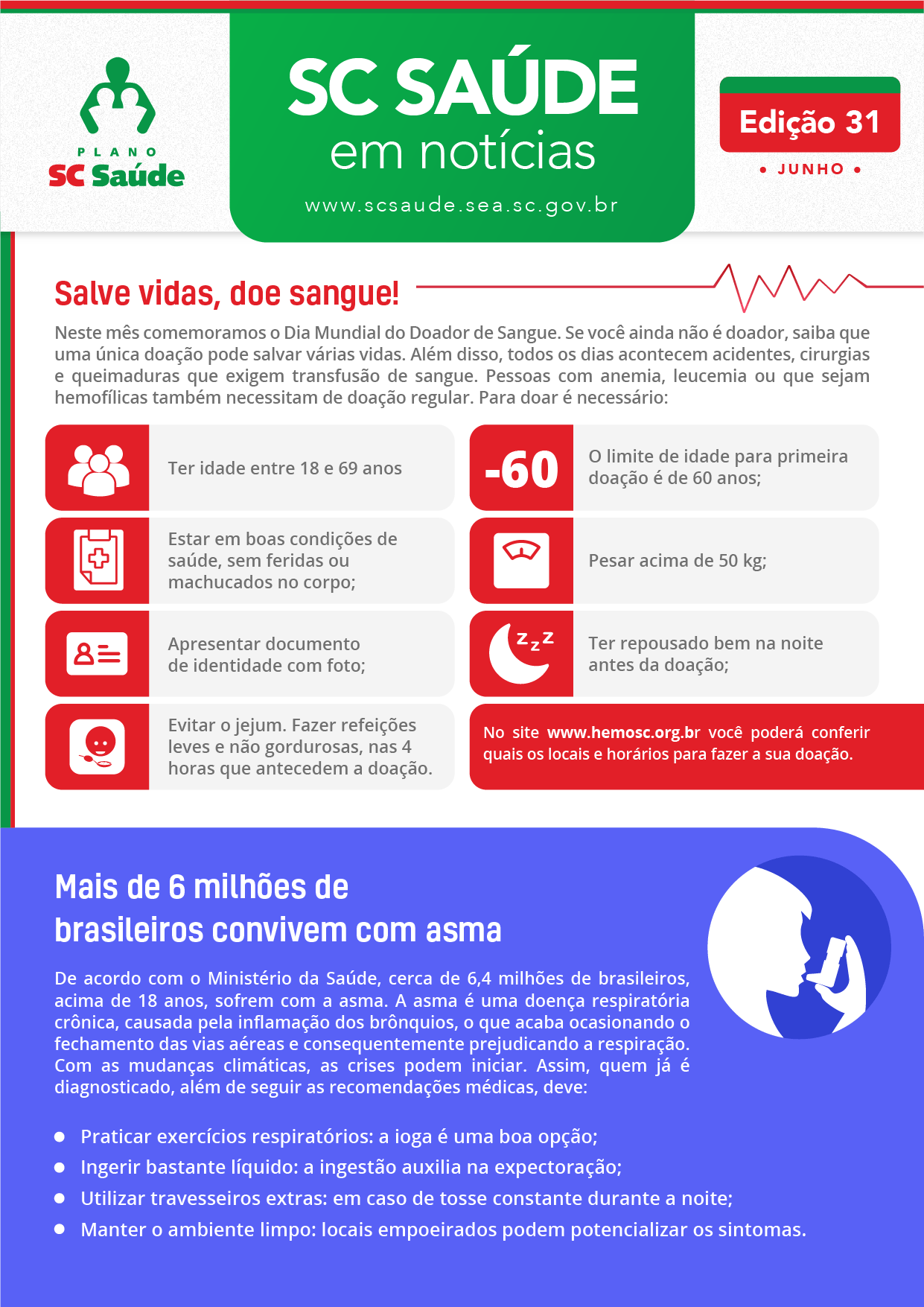 Edição 31 –Salve vidas, doe sangue!