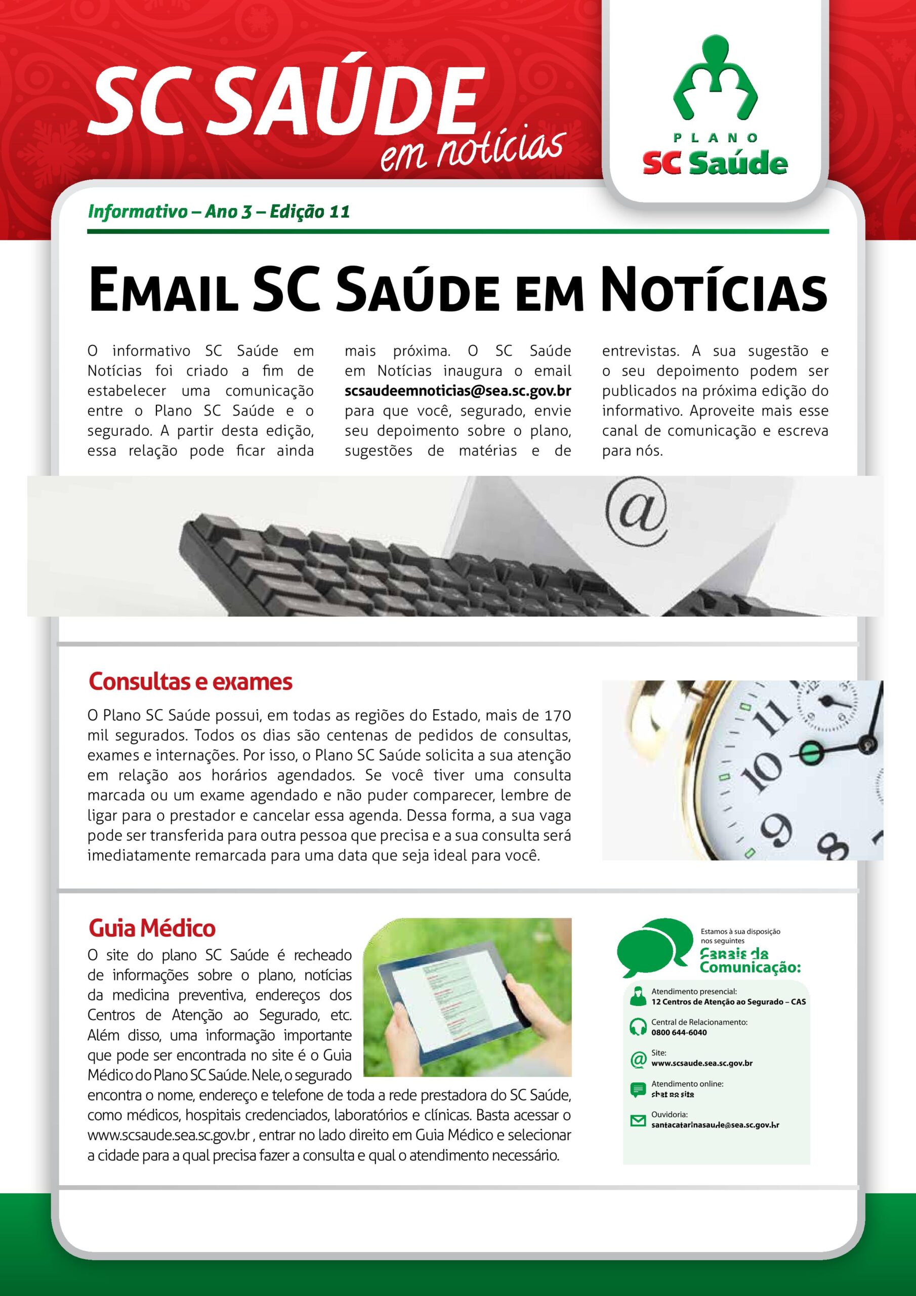 Edição 11 – Email SC Saúde em notícias