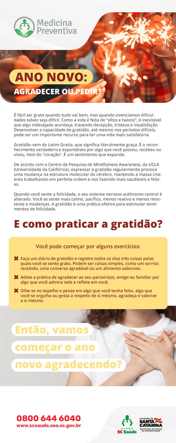 Ano novo: agradecer ou pedir?