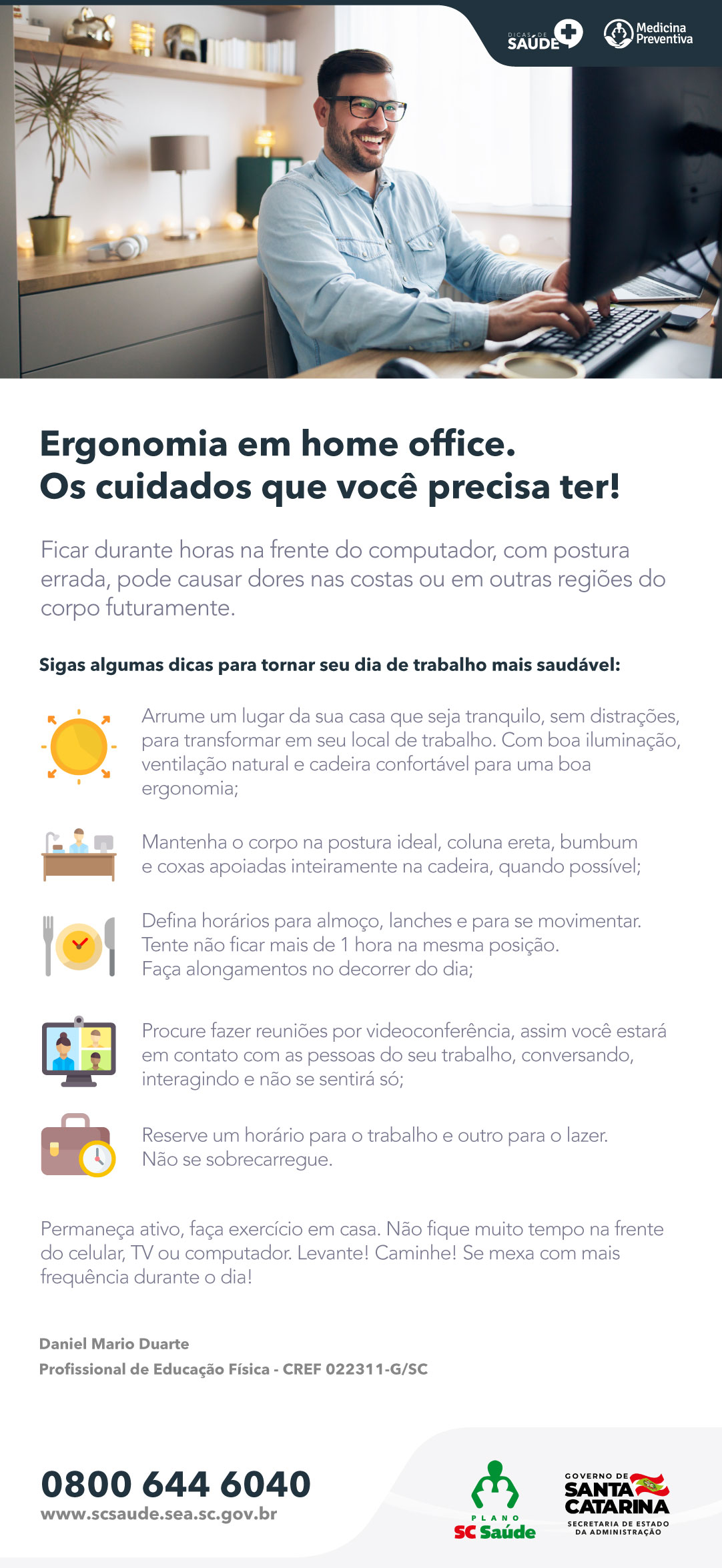 Ergonomia em Home Office: Os cuidados que você precisa ter!
