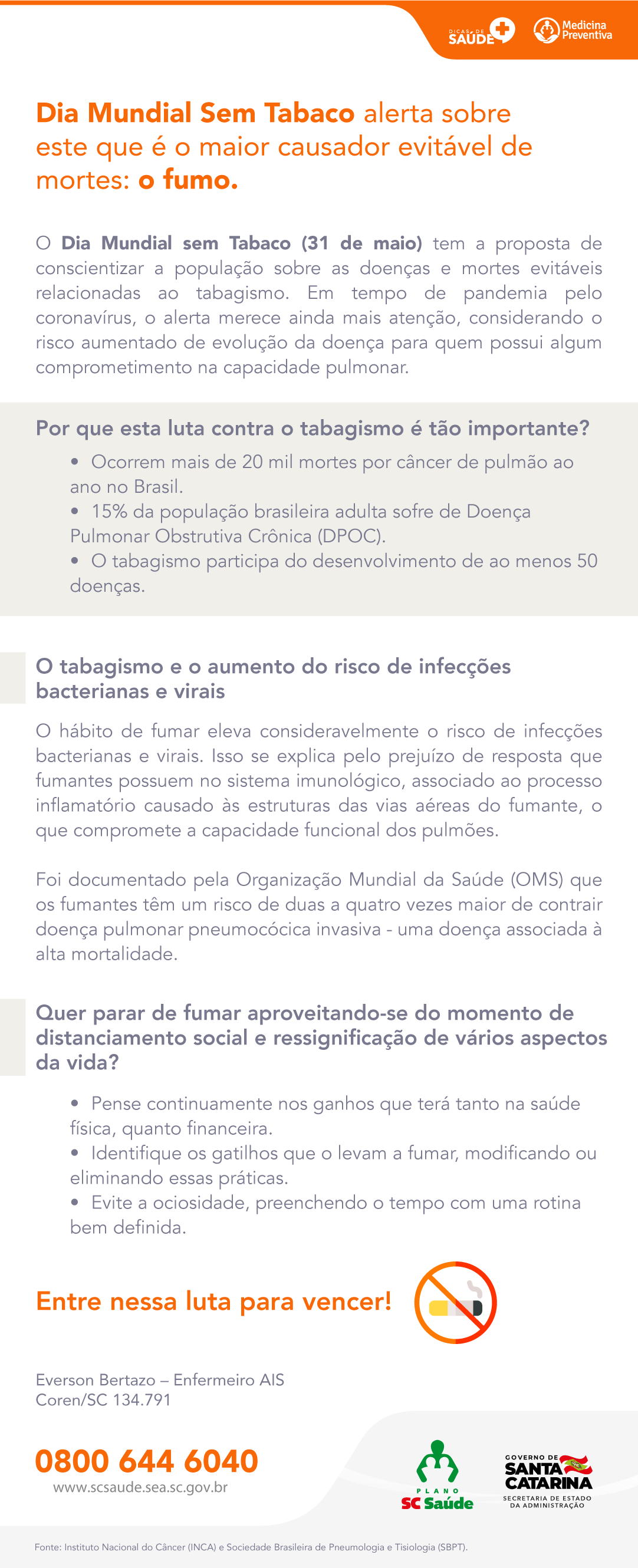 Dia Mundial Sem Tabaco