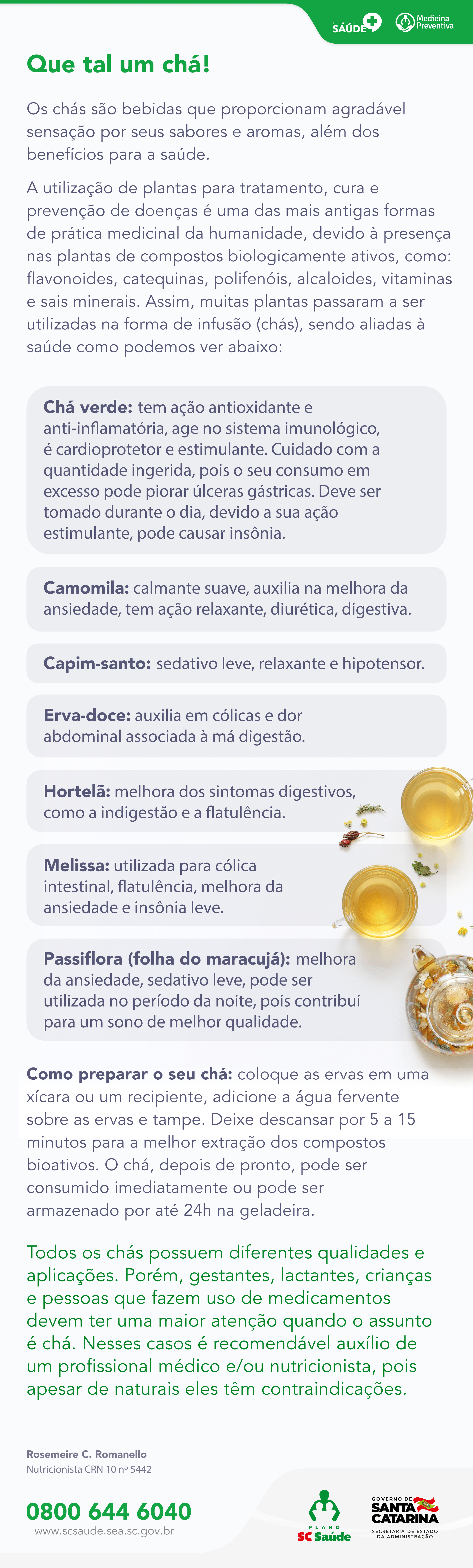 Que tal um chá?