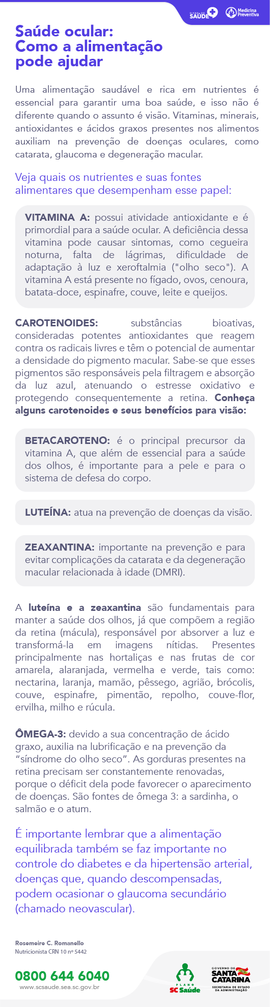 Saúde Ocular: Como a alimentação pode ajudar