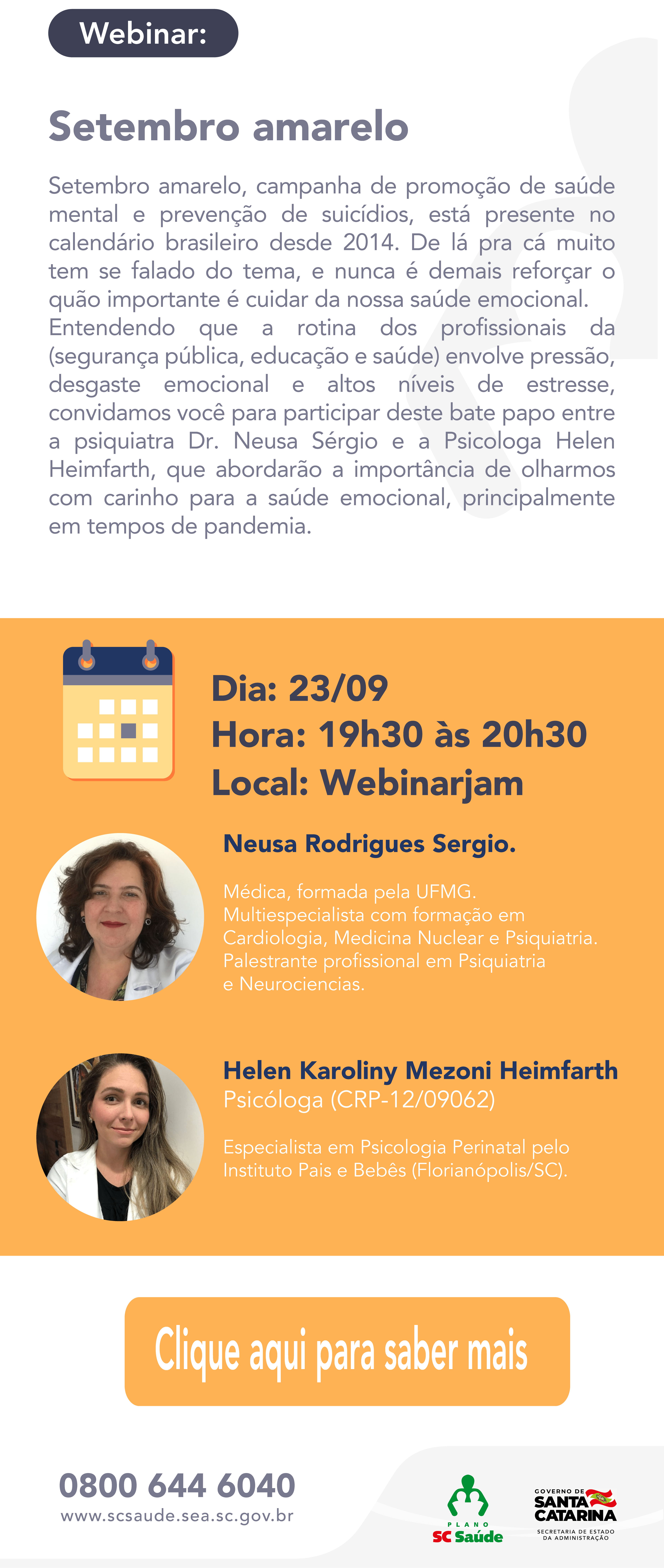 Webinar – Setembro Amarelo