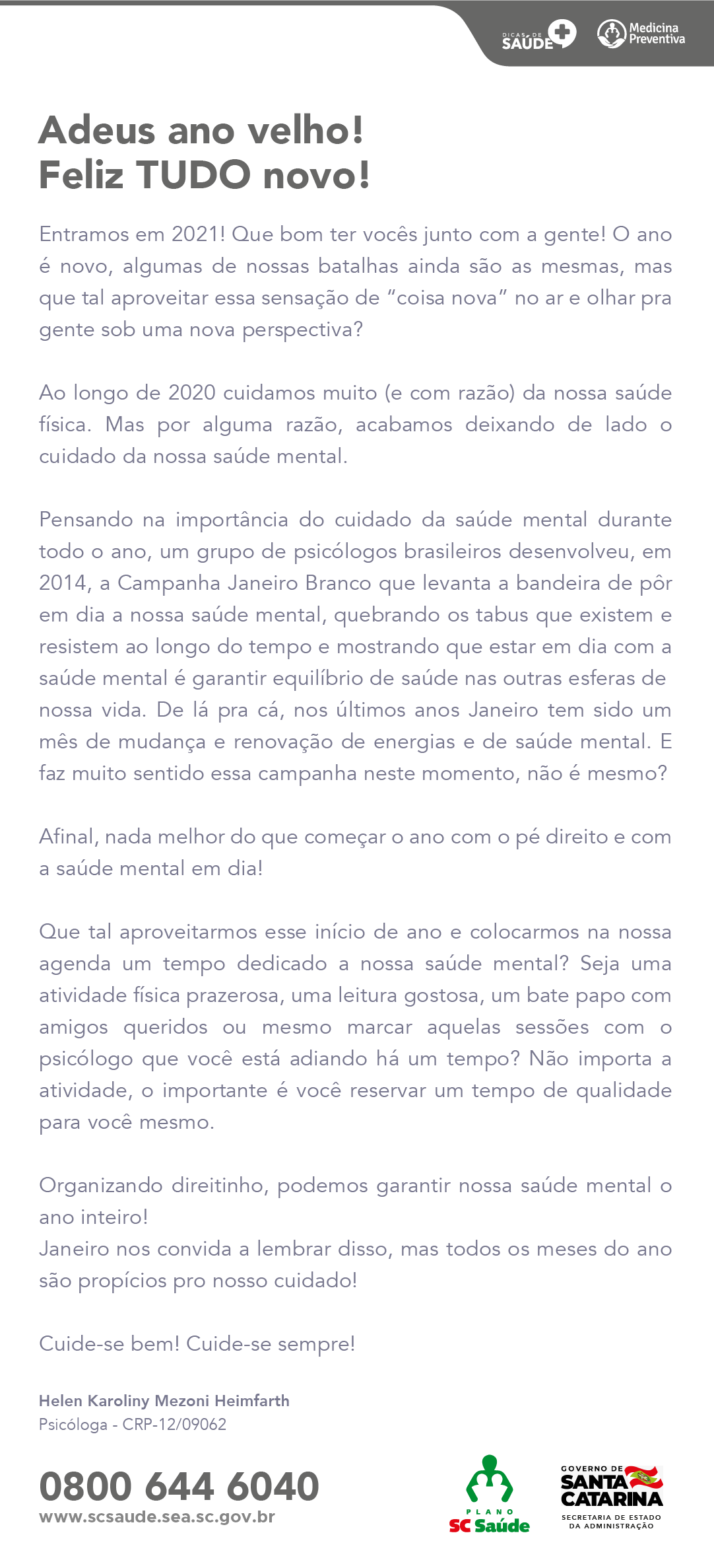 Adeus ano velho, feliz tudo novo!