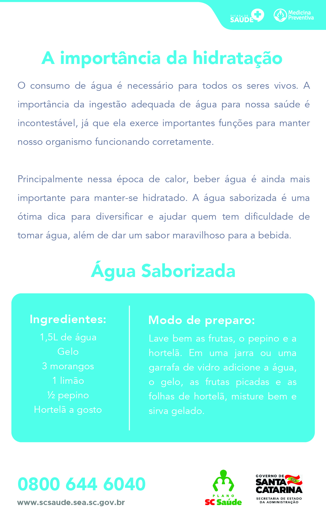 A importância da hidratação