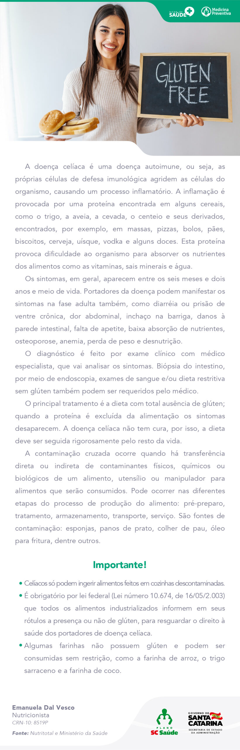 Doença celíaca e o papel nutricional