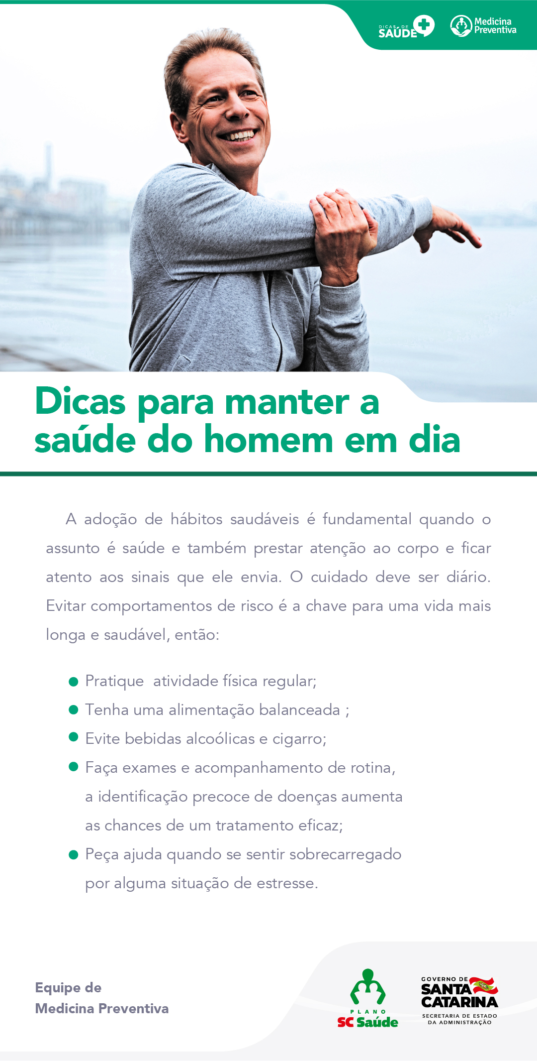 Dicas para manter a saúde do homem em dia