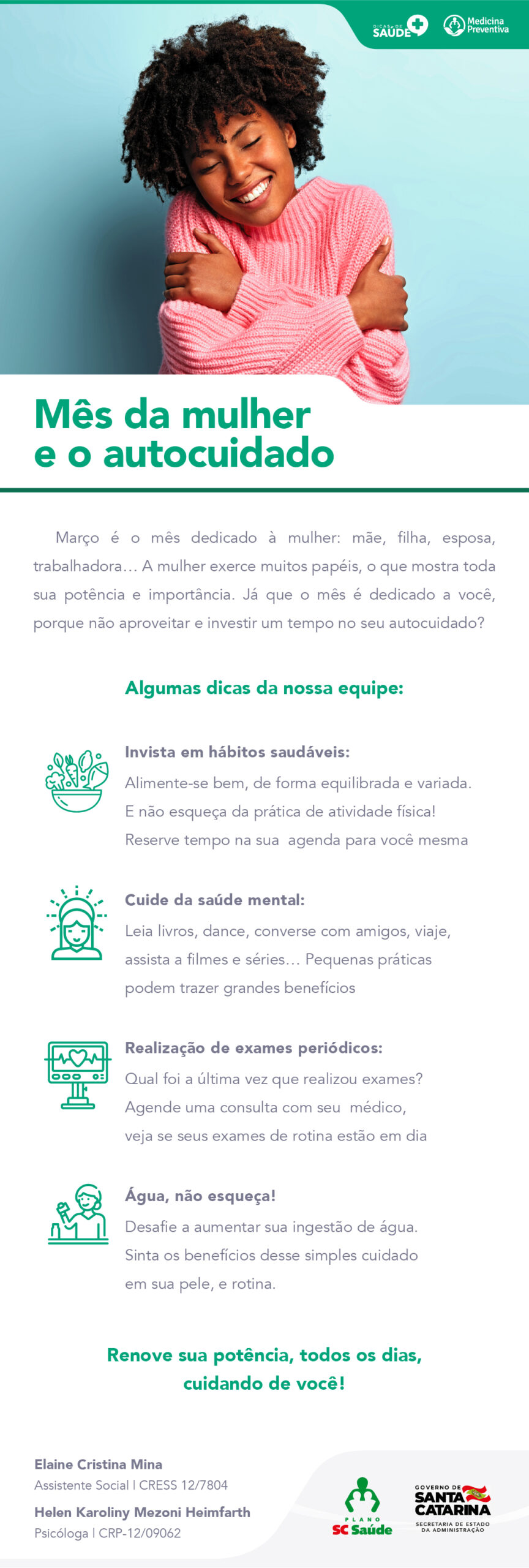 Mês da mulher e o autocuidado