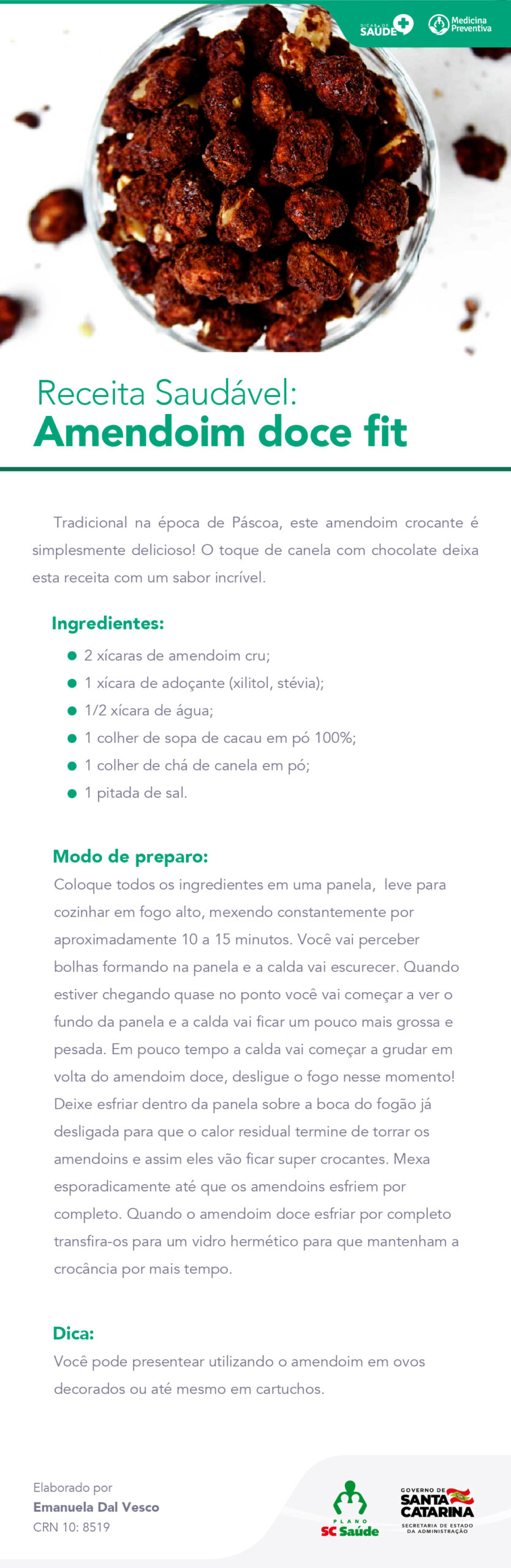 Amendoim doce fit