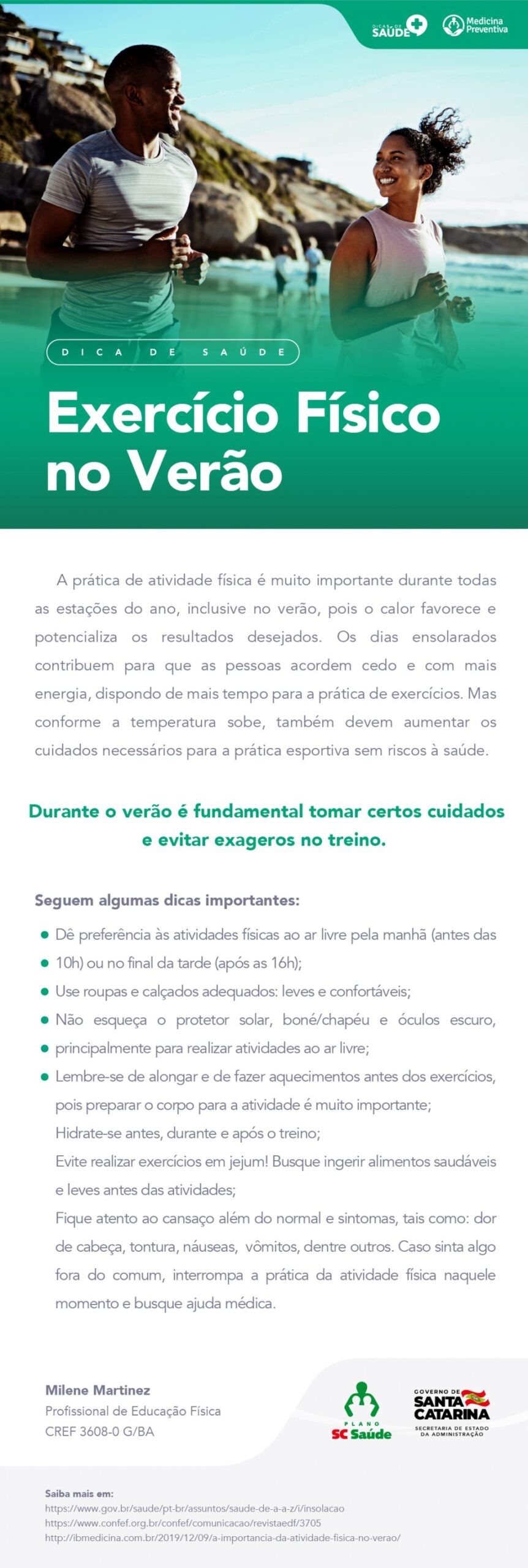 Exercício Físico no Verão