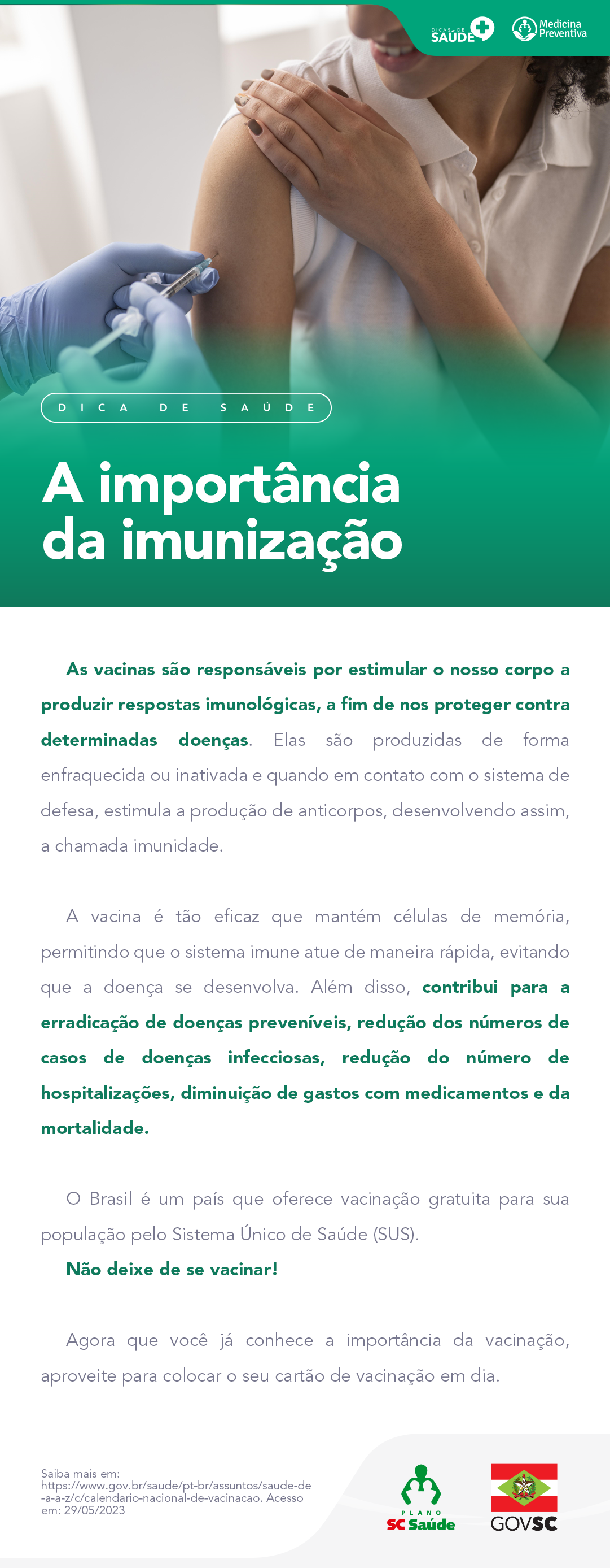 A importância da imunização