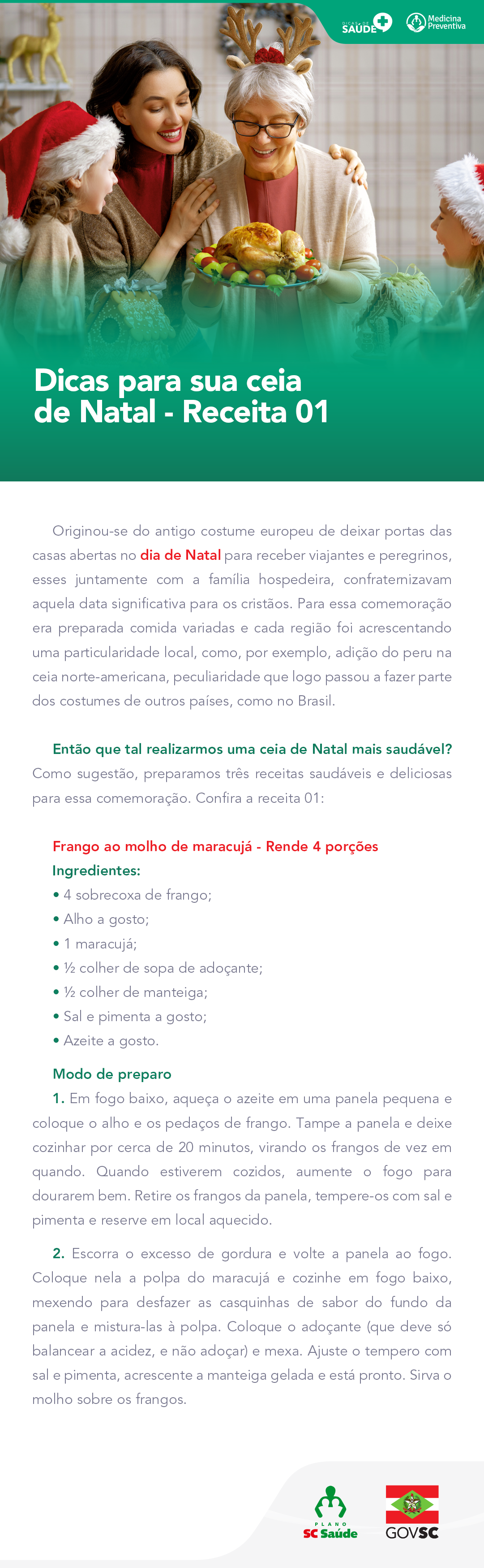Dicas para sua ceia de Natal – Receita 01