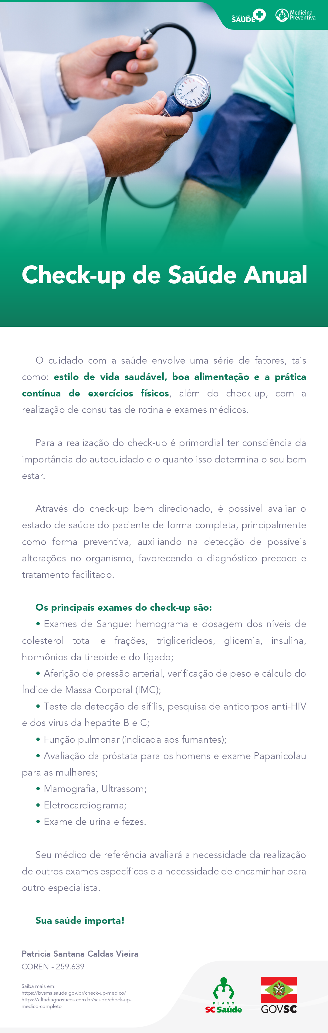 Check-up de Saúde Anual