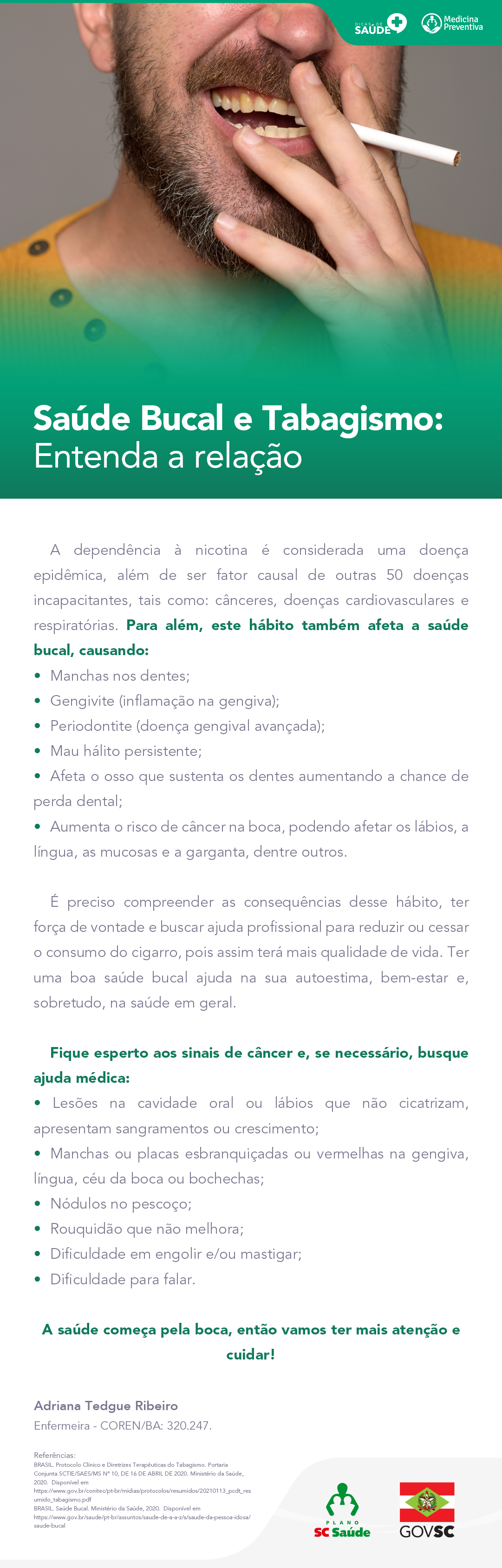 Saúde Bucal e Tabagismo