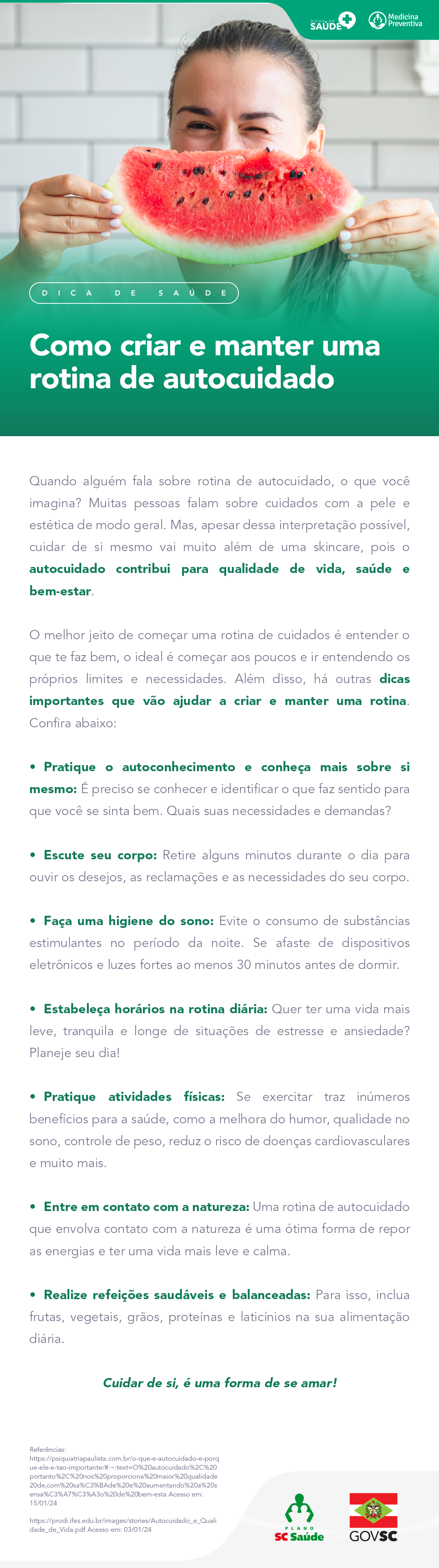 Como criar e manter uma rotina de autocuidado