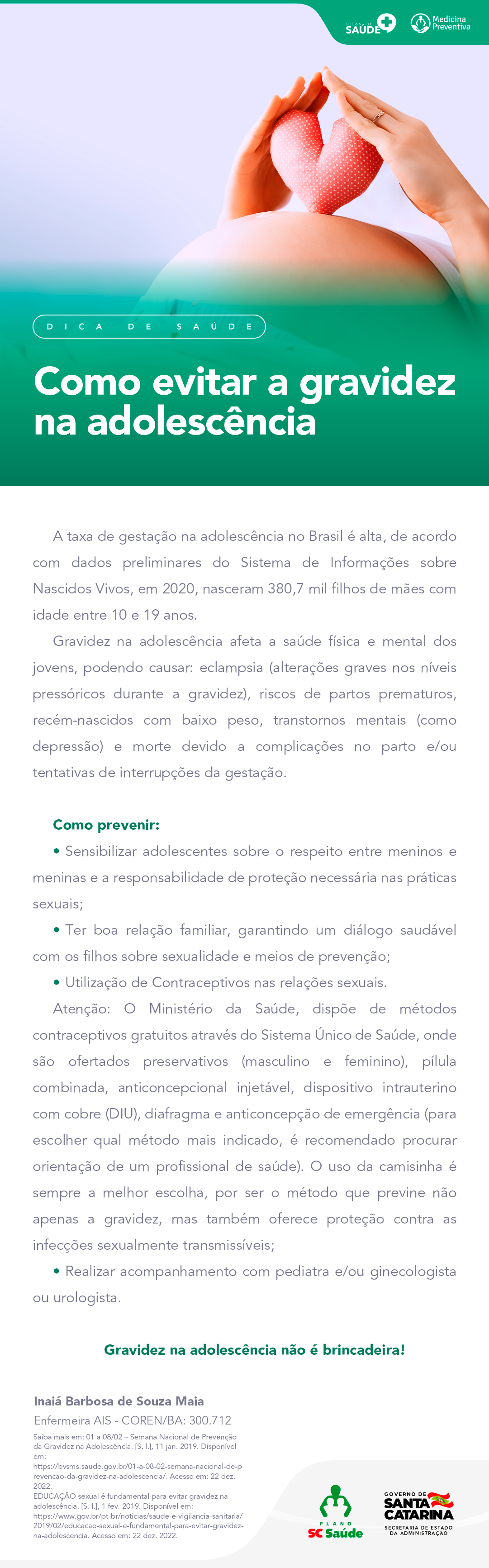 Como evitar a gravidez na adolescência