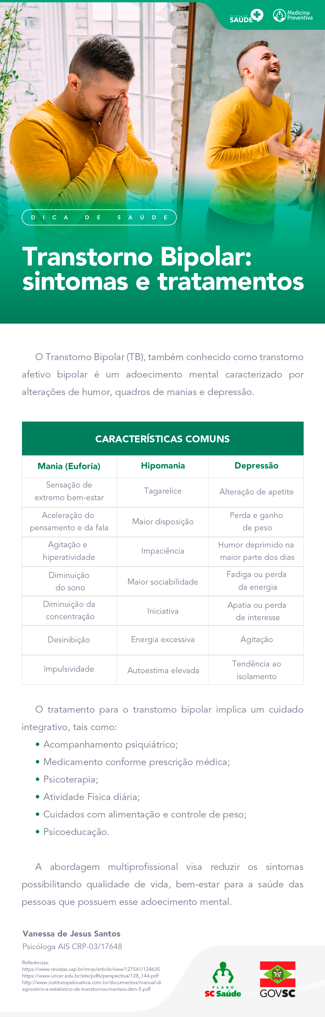 Transtorno Bipolar: Sintomas e Tratamentos