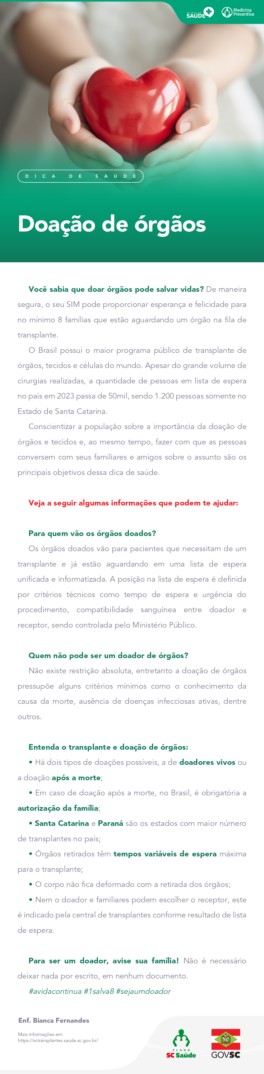 Doação de órgãos