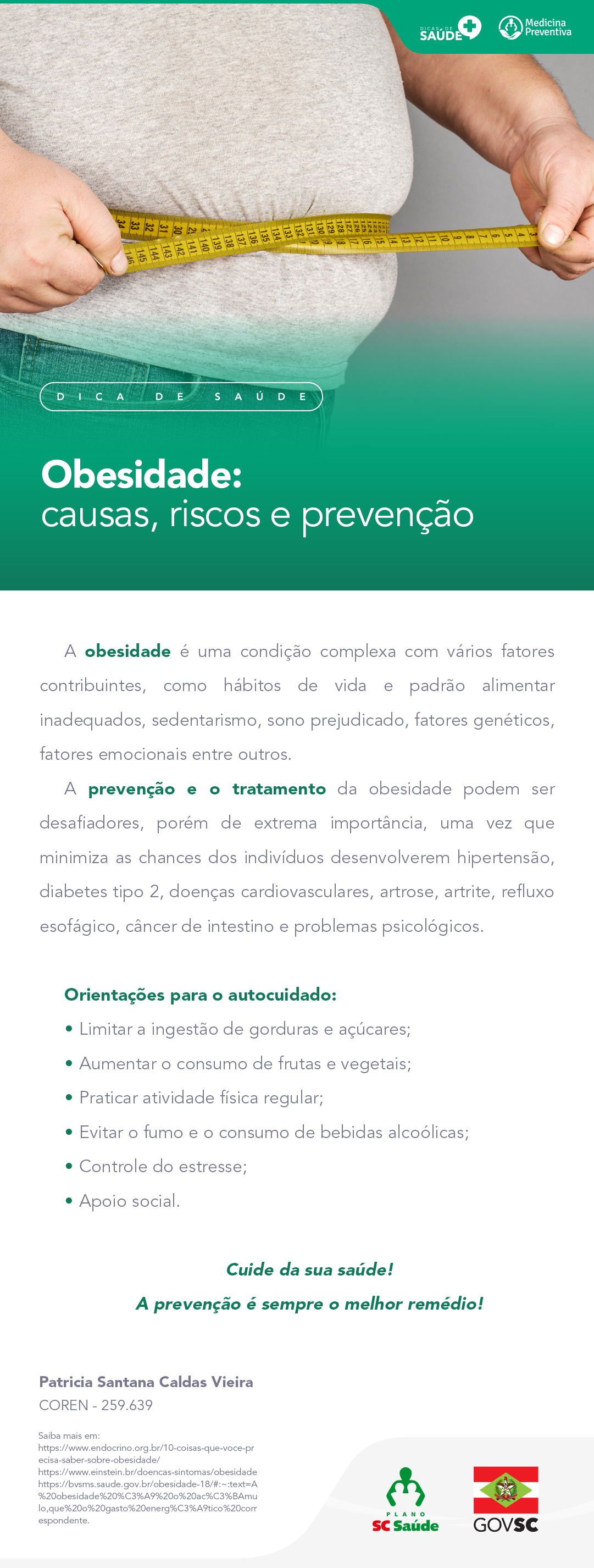Obesidade: causas, riscos e prevenção