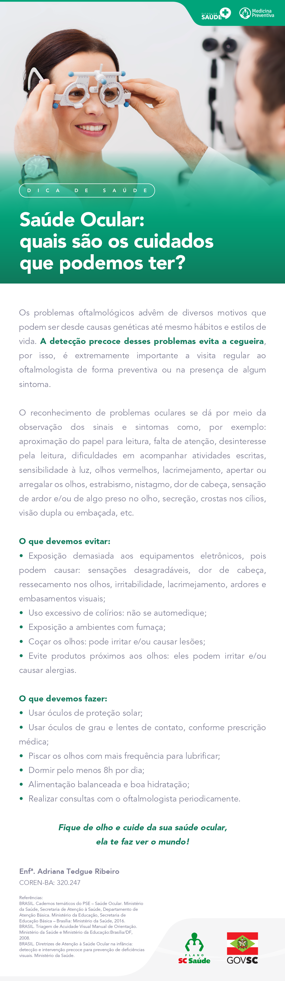 Saúde Ocular: quais são os cuidados que podemos ter?