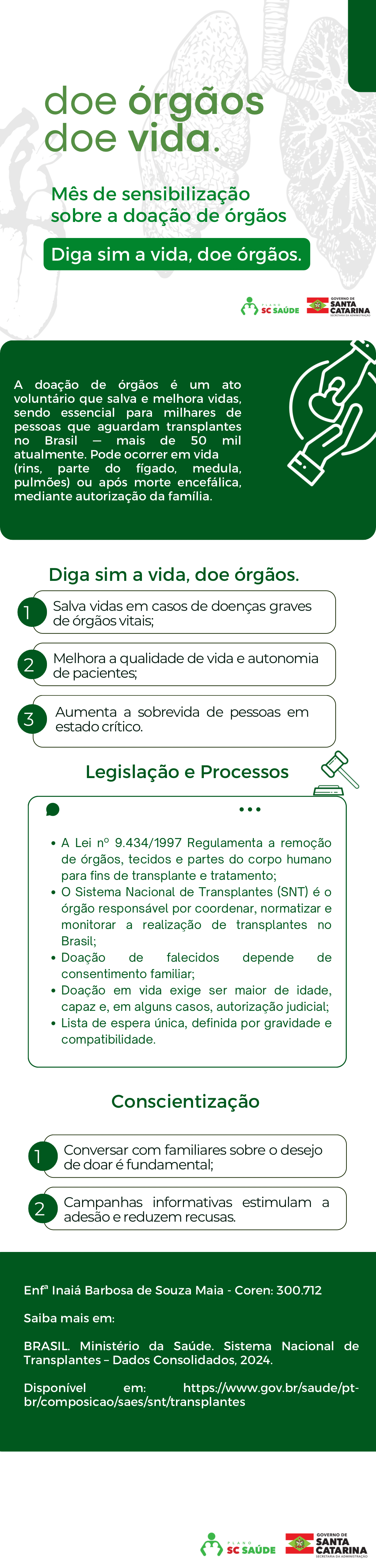Conscientização sobre Doação de Órgãos