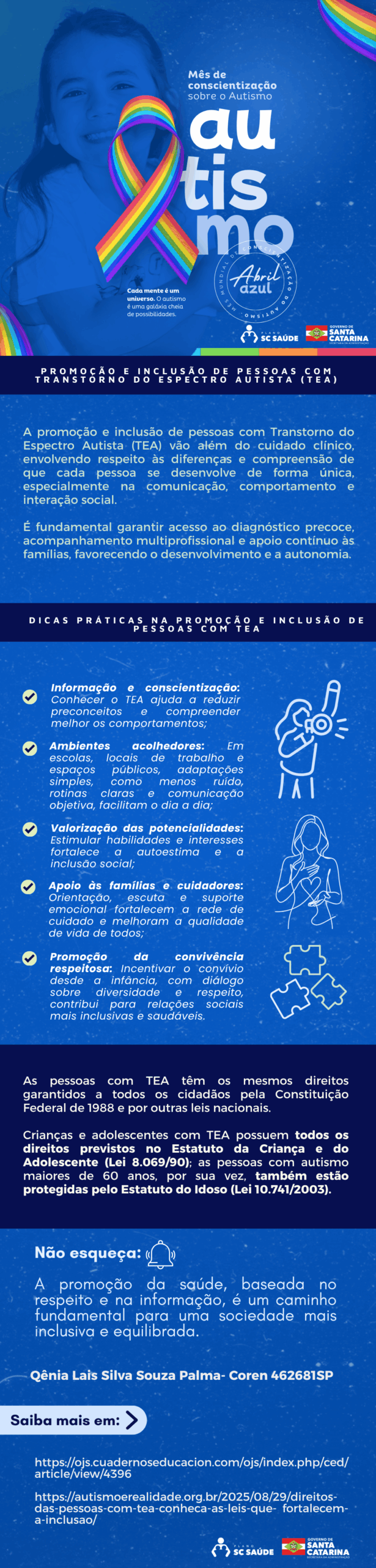 Promoção e inclusão de pessoas com TEA