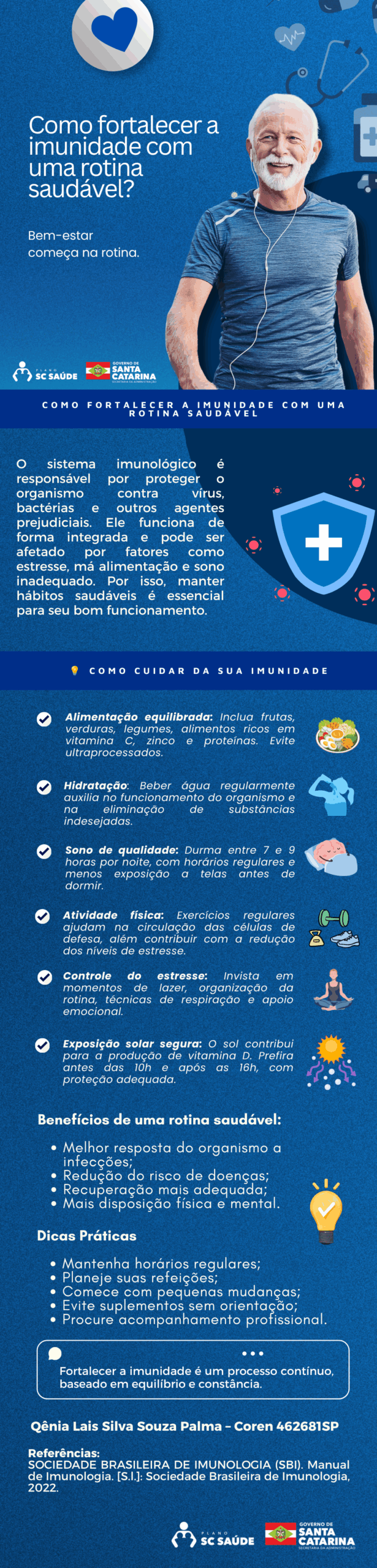 Como fortalecer a imunidade com uma rotina saudável