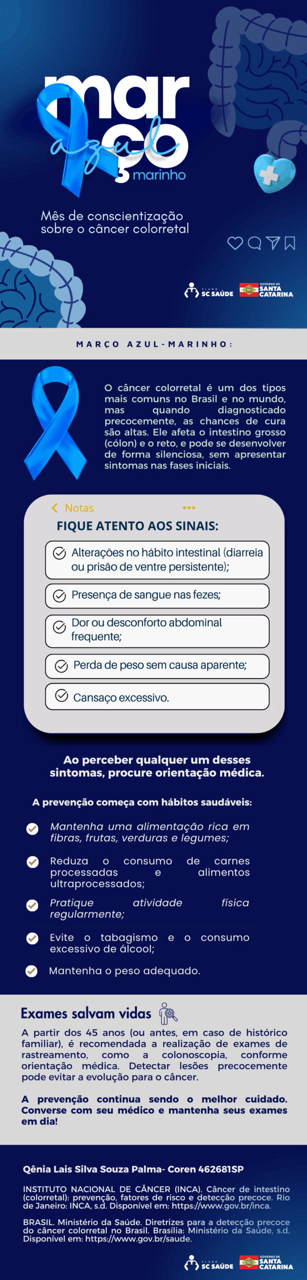 Março Azul-Marinho: Câncer Colorretal