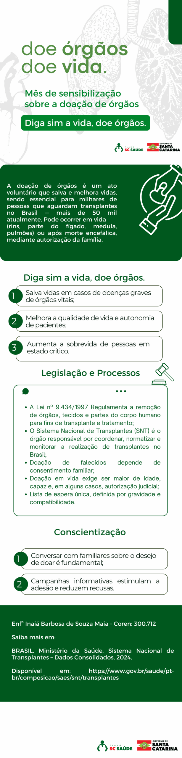 Conscientização sobre Doação de Órgãos