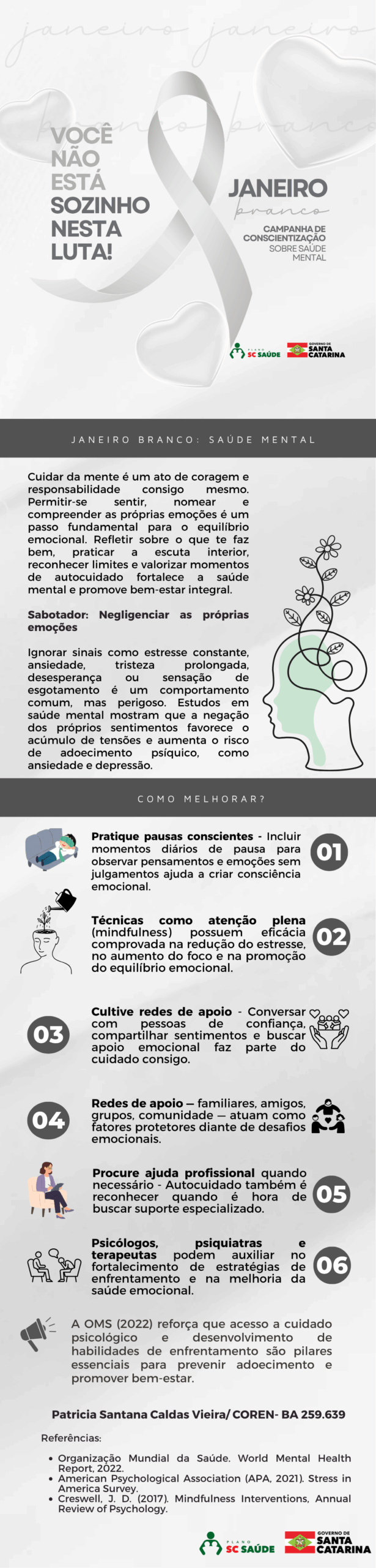Janeiro Branco: Saúde Mental