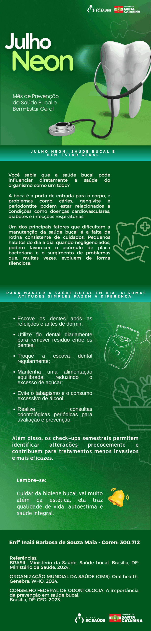 Julho Neon: Saúde Bucal