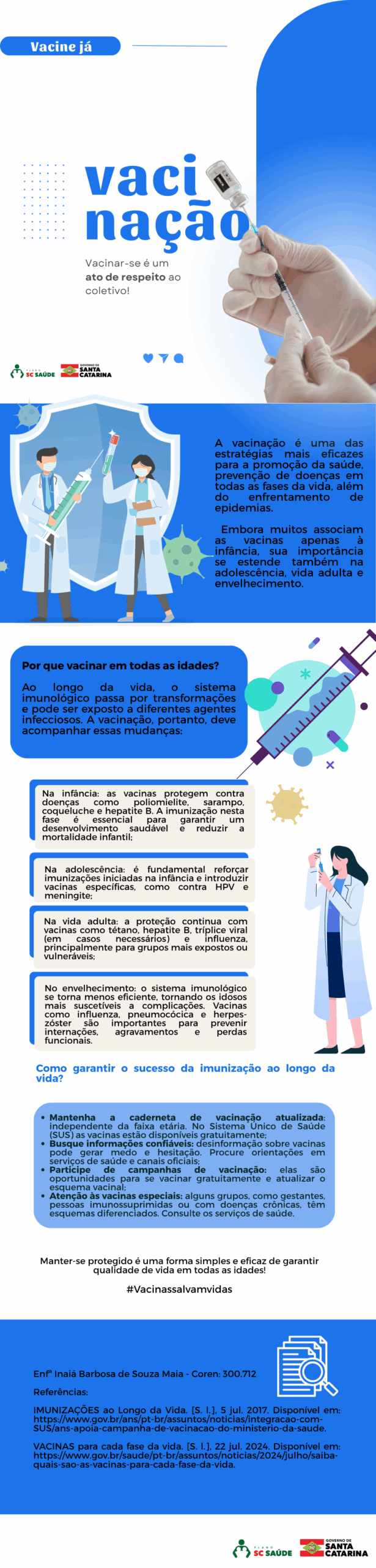 Imunizações ao Longo da Vida: Uma Abordagem Integral para Promoção da Saúde
